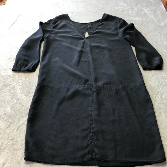Wilfred Black Silk Reversible Drop Waist Dress - Picture 6 of 13